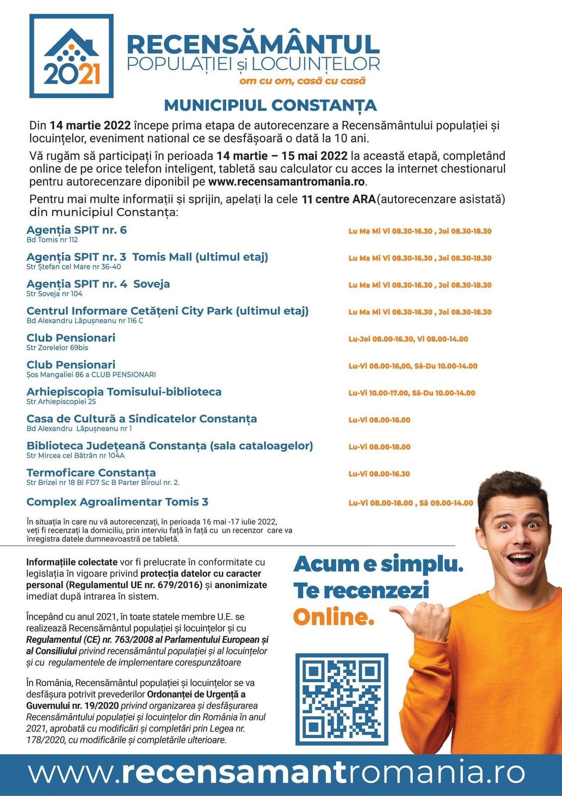 Au mai rămas 27 zile în care vă puteți autorecenza