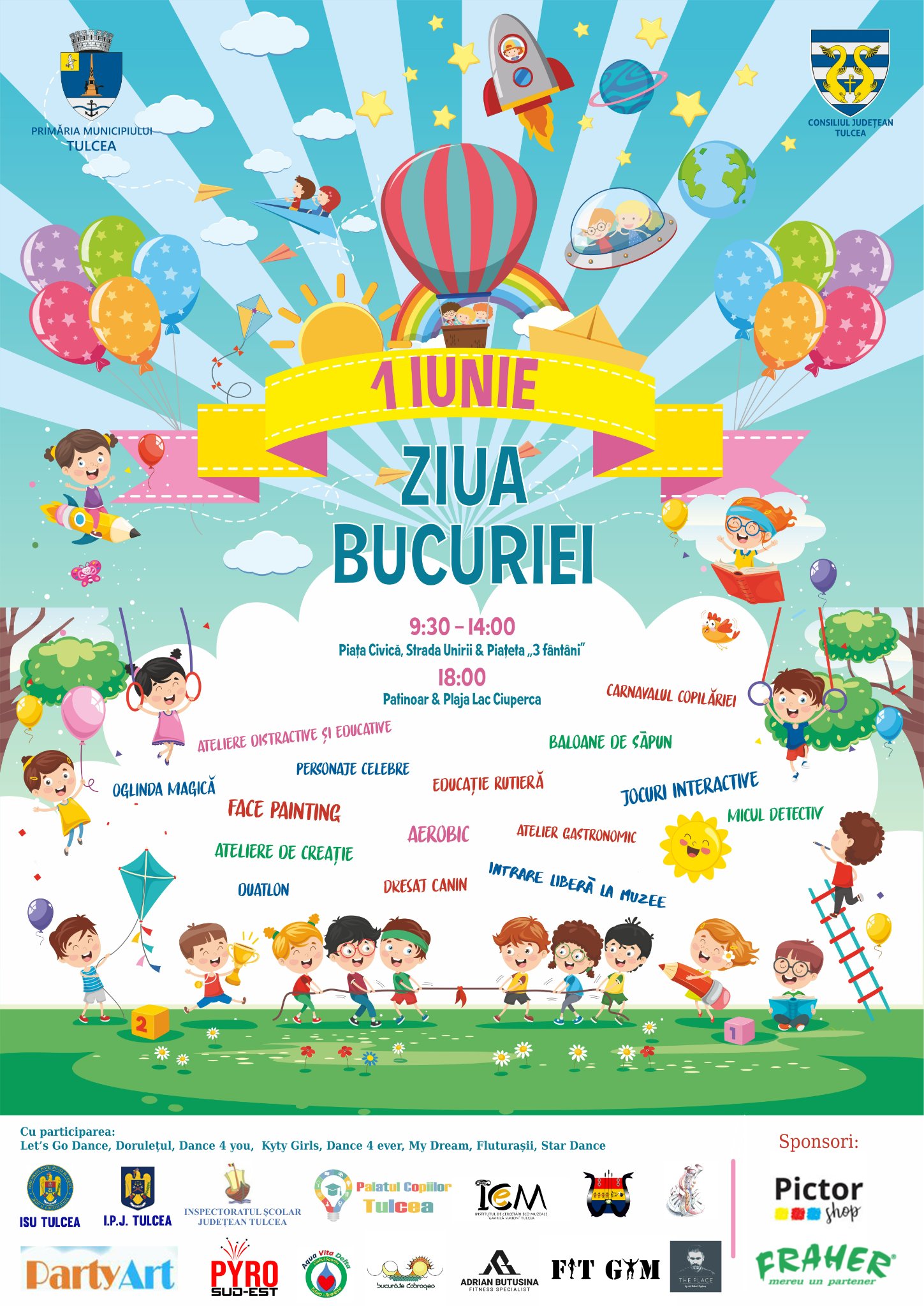 TULCEA: Ziua Copilului sărbătorită în Piața Civică. Programul evenimentelor