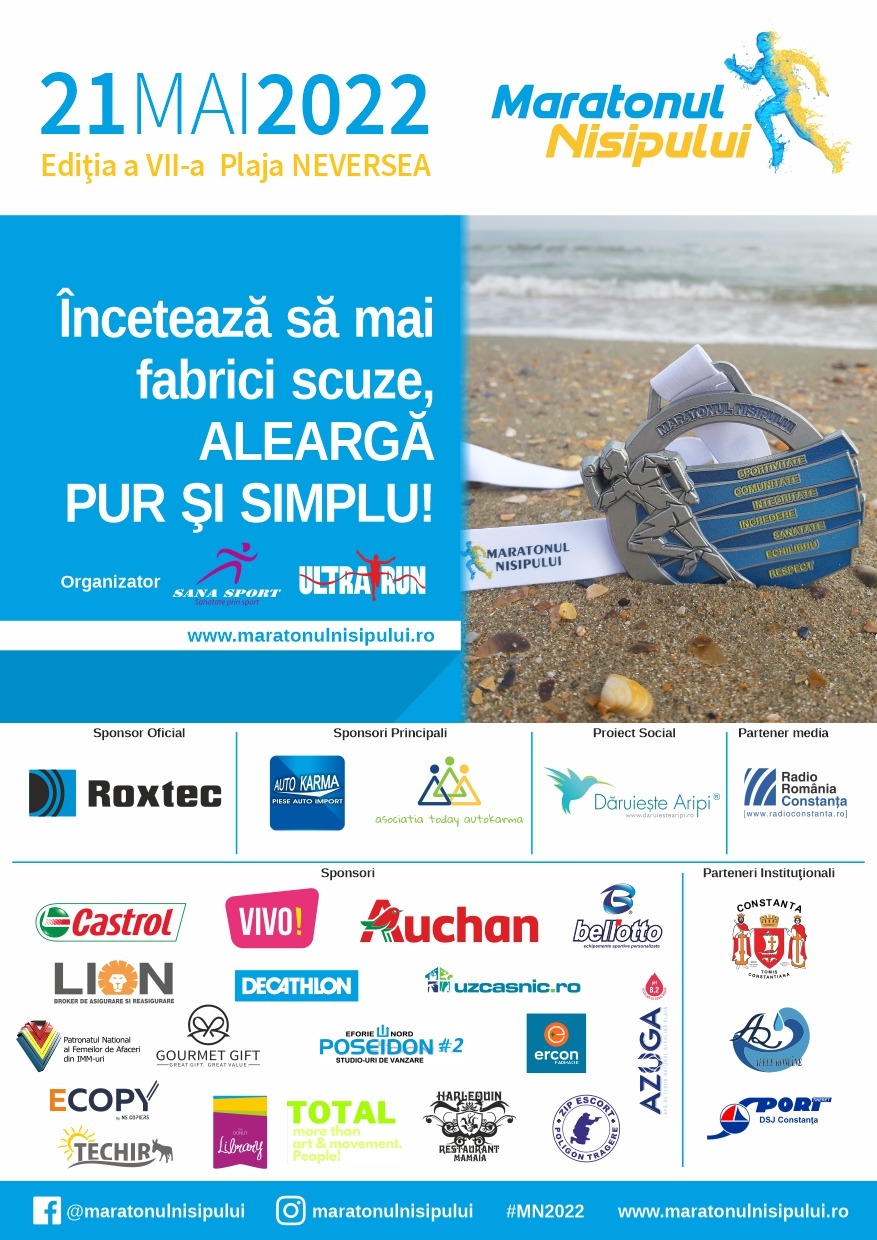 De Ziua Constanței, peste 800 de sportivi vor alerga la Maratonul Nisipului