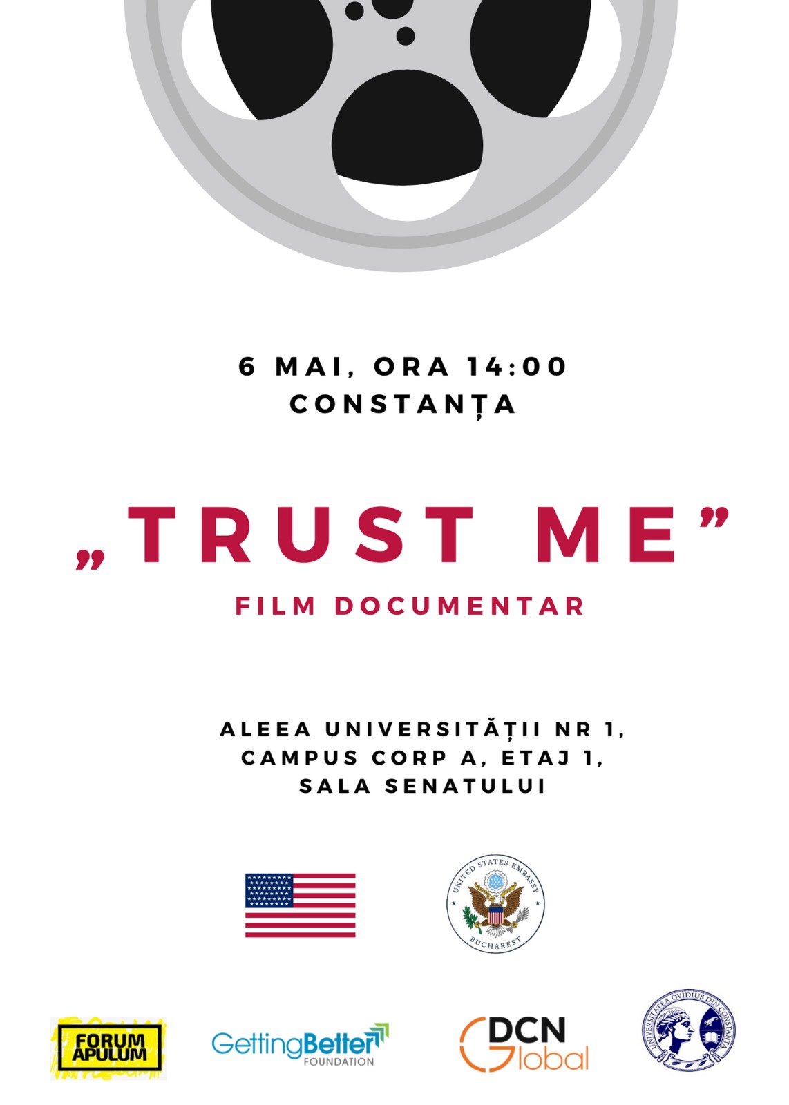 CONSTANŢA: Filmul documentar „Trust Me”, la Universitatea Ovidius