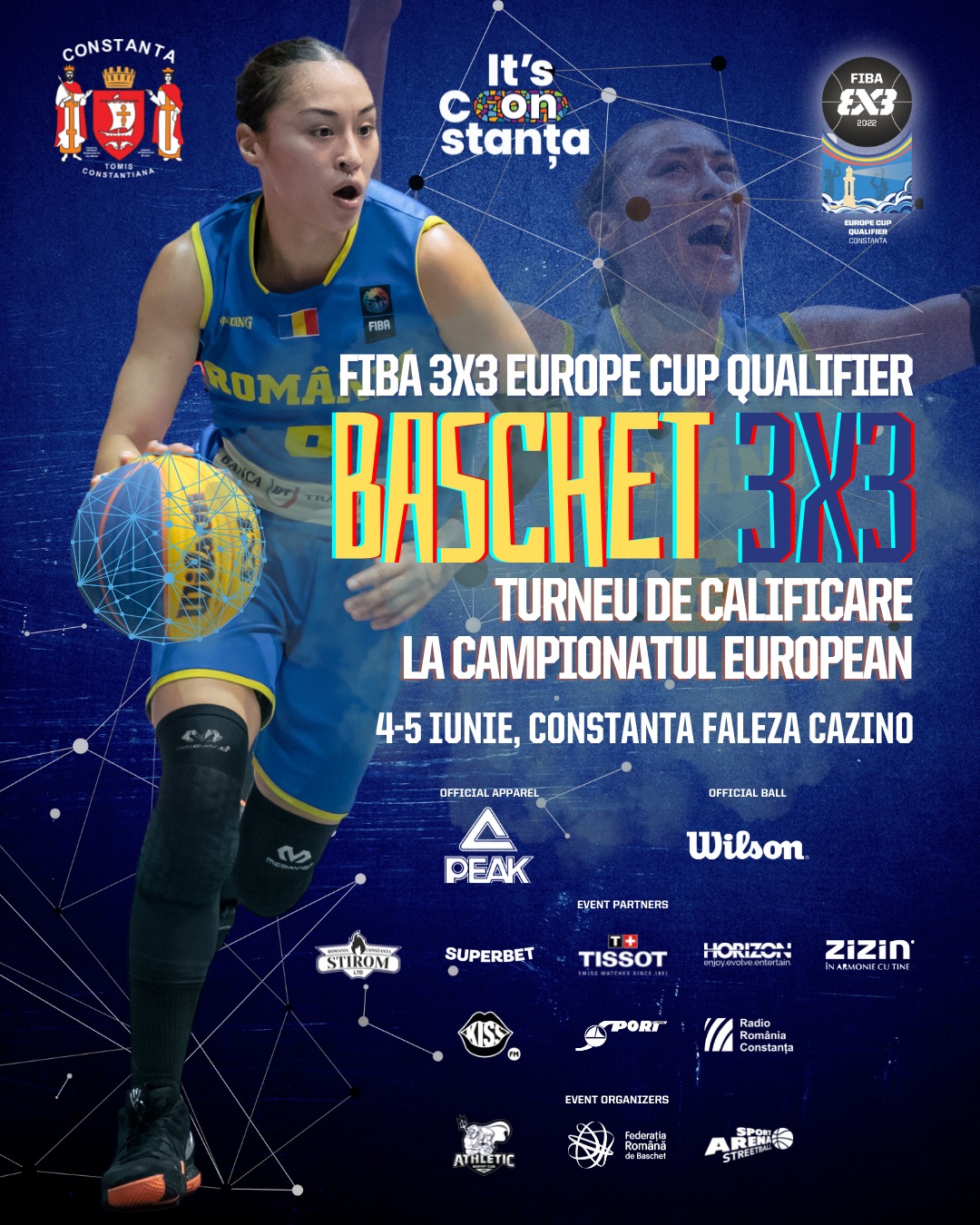 Naționalele României de baschet 3×3 vor evolua la Constanța