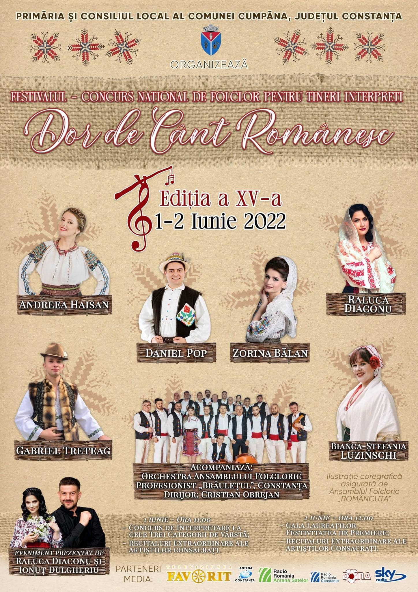 CUMPĂNA: Festivalul – Concurs pentru Tineri Interpreți „Dor de Cânt Românesc”