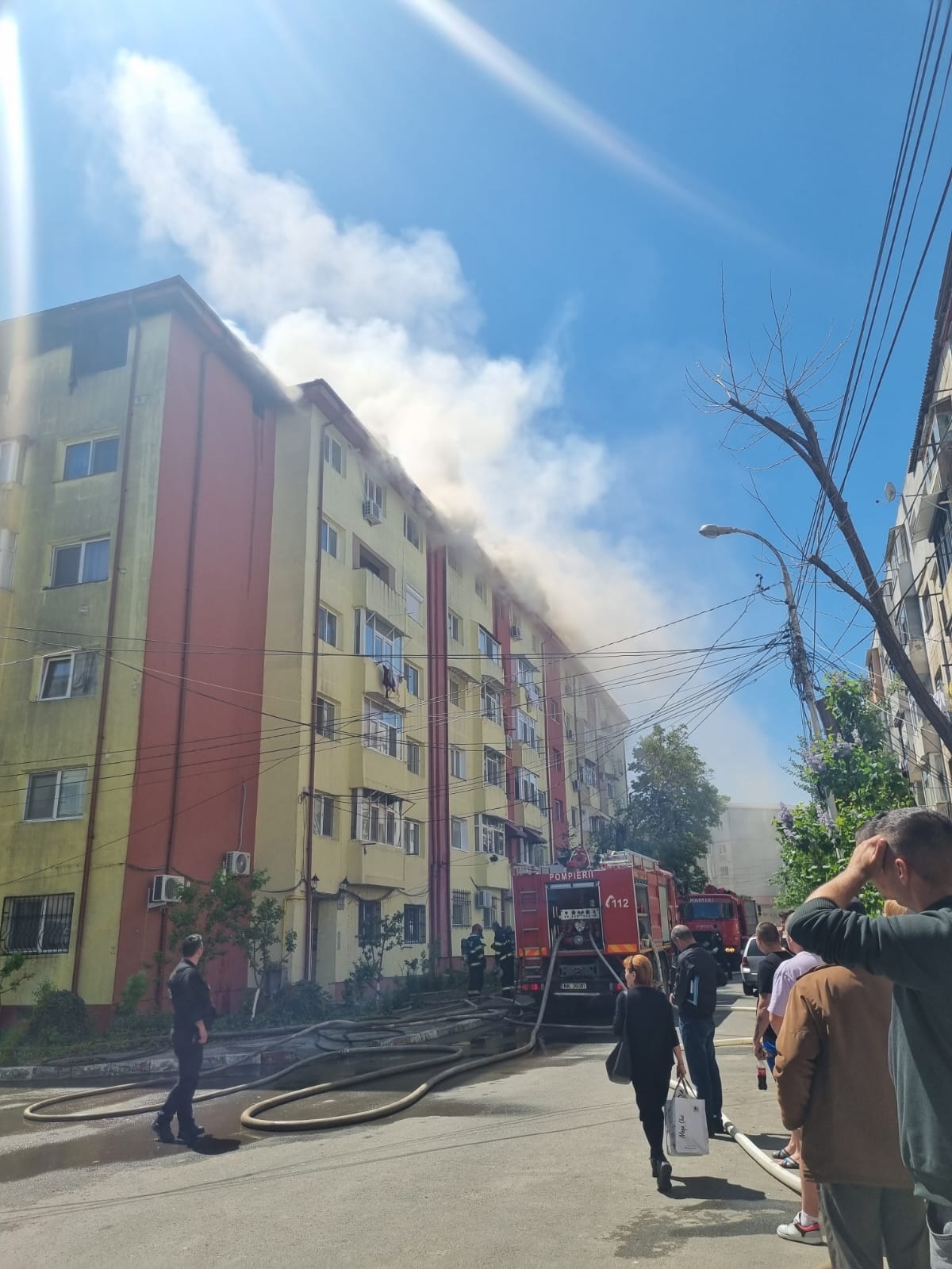 NĂVODARI: Unde vor fi cazate persoanele evacuate din blocul afectat de incendiu