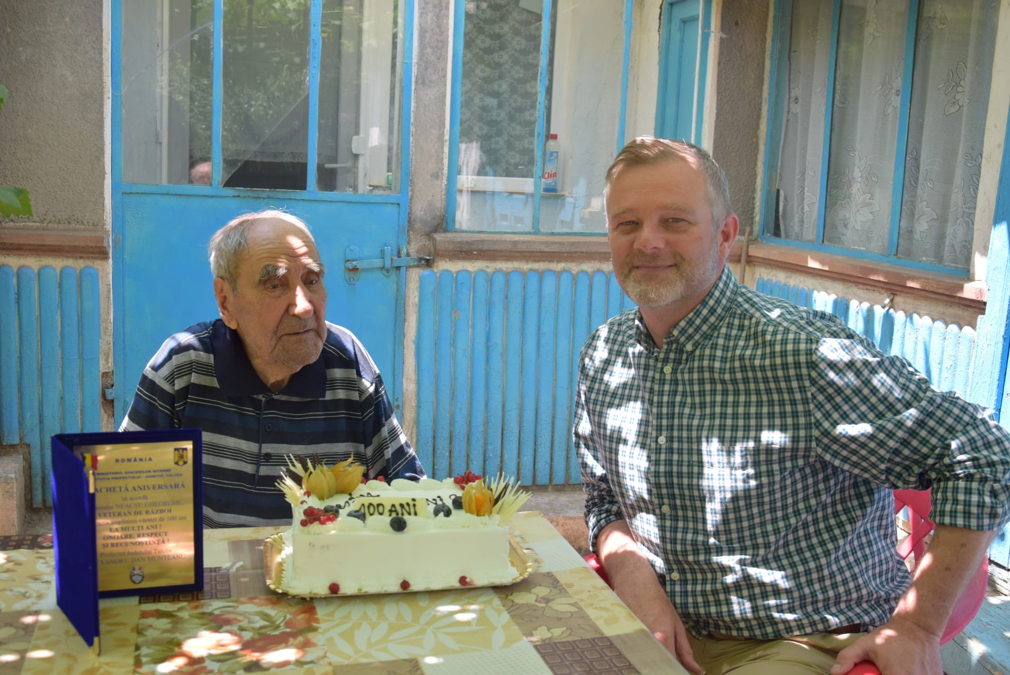 TULCEA: Veteranul de război, Gheorghe Neacșu, a împlinit astăzi venerabila vârstă de 100 de ani