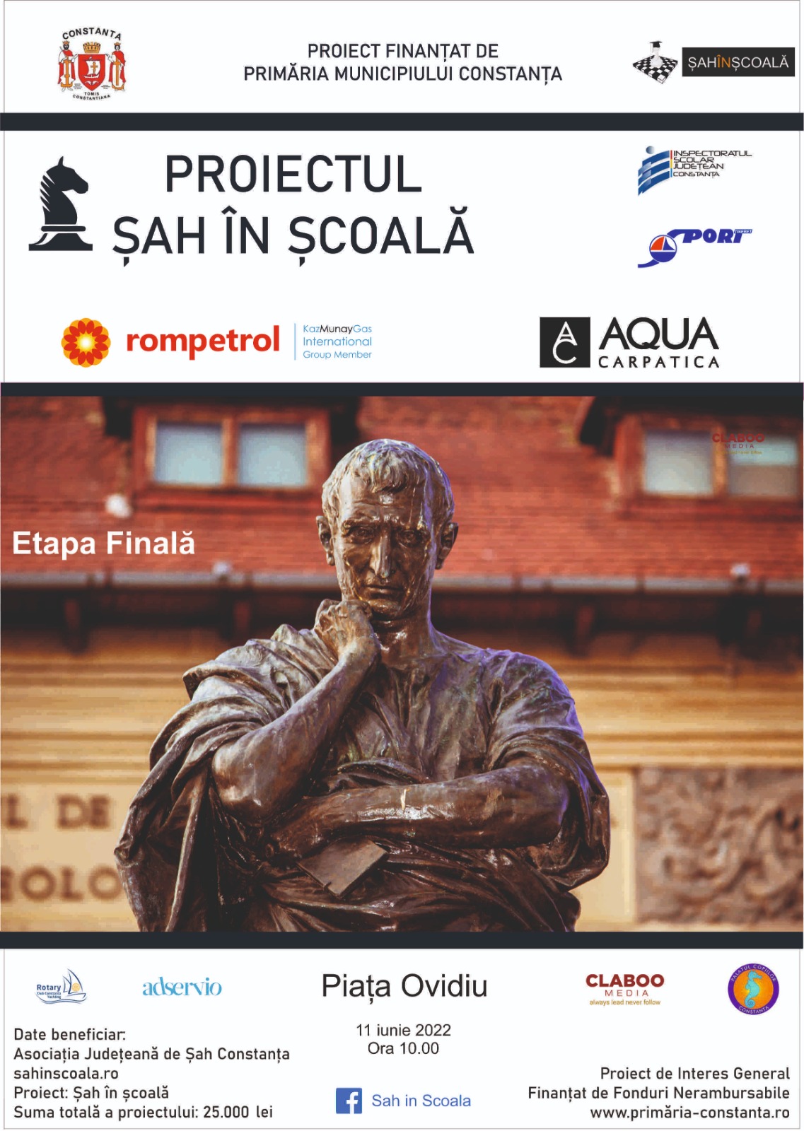 CONSTANŢA: Peste 200 de elevi din învățământul primar și gimnazial vor participa la etapa finală a competiției „Șah în școală”