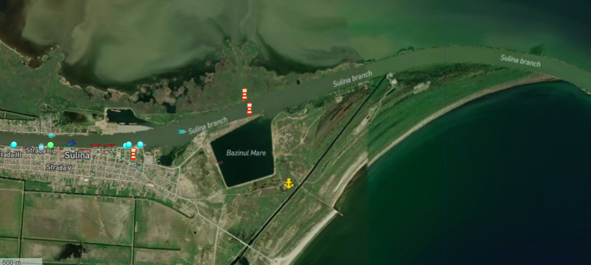 TULCEA: Navă maritimă, implicată într-un incident pe canalul Sulina