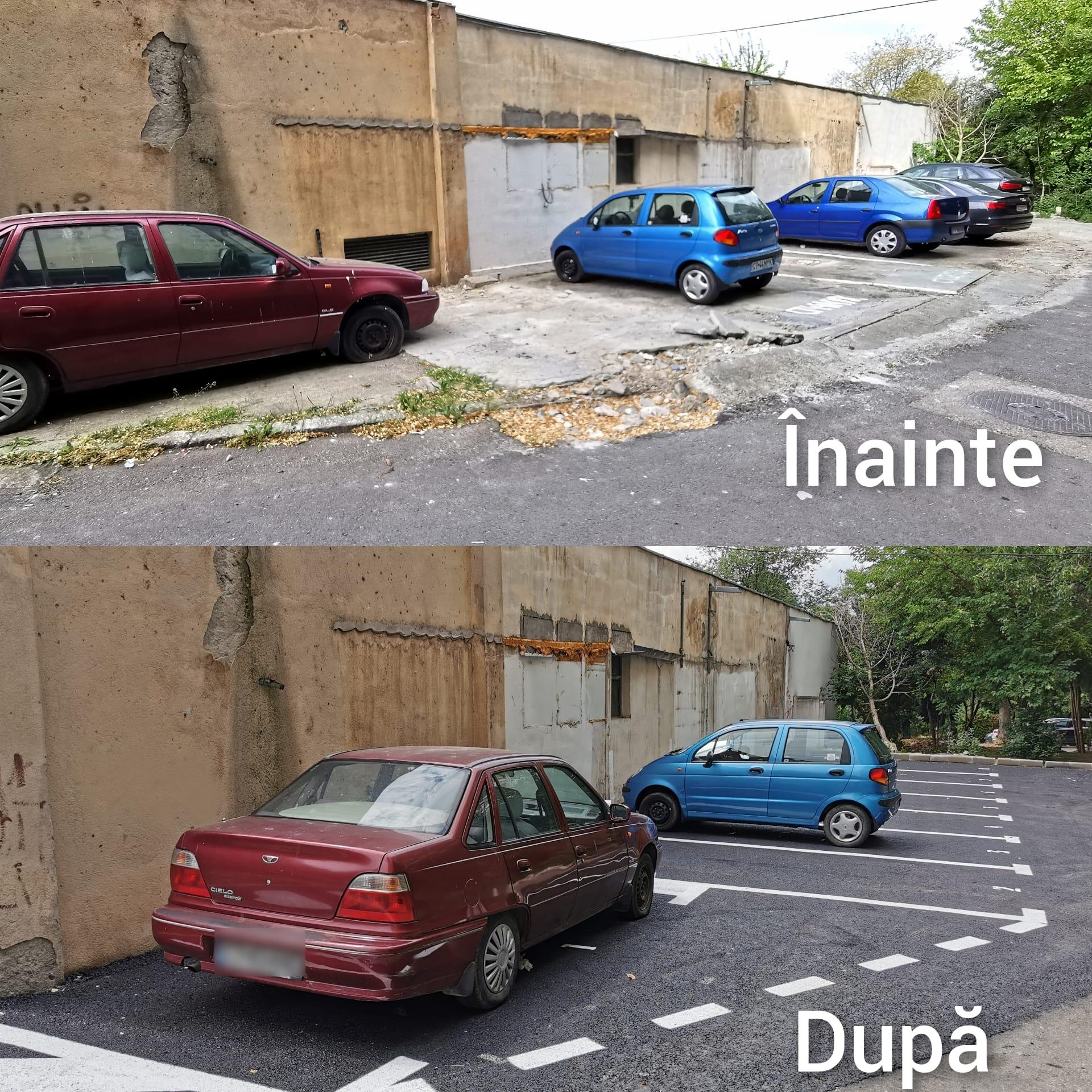 CONSTANȚA. În mai multe cartiere, spațiile dintre blocuri au fost reorganizate ca parcări