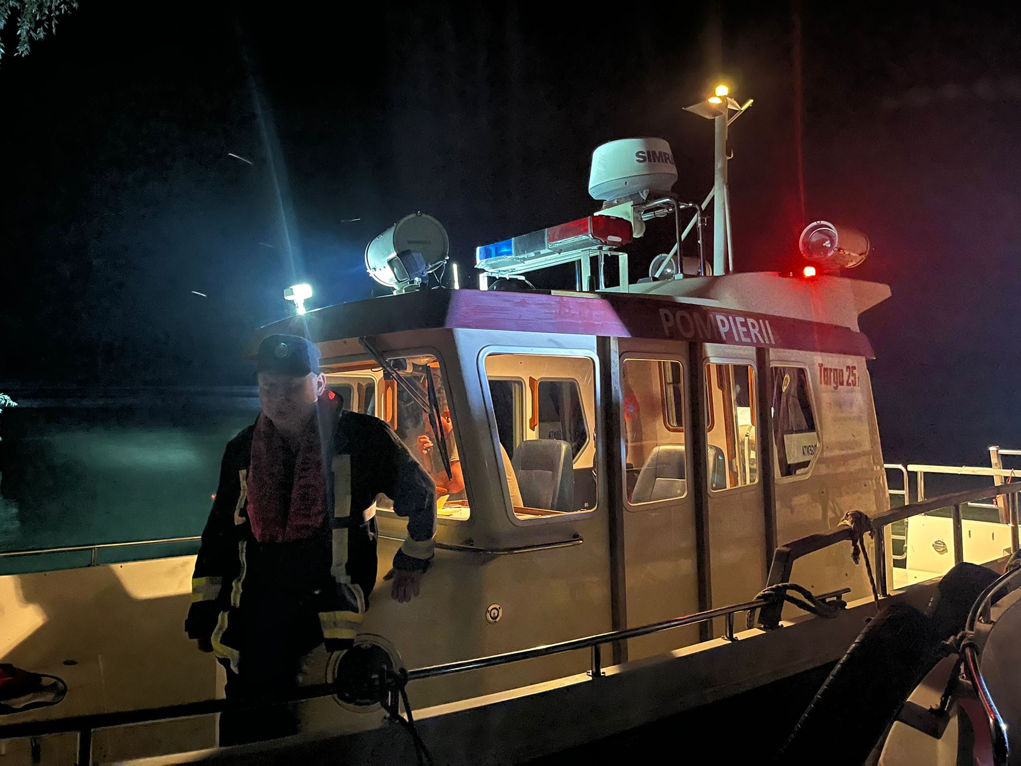FOTO/VIDEO. Pompierii tulceni caută un bărbat dispărut pe brațul Sfântu Gheorghe