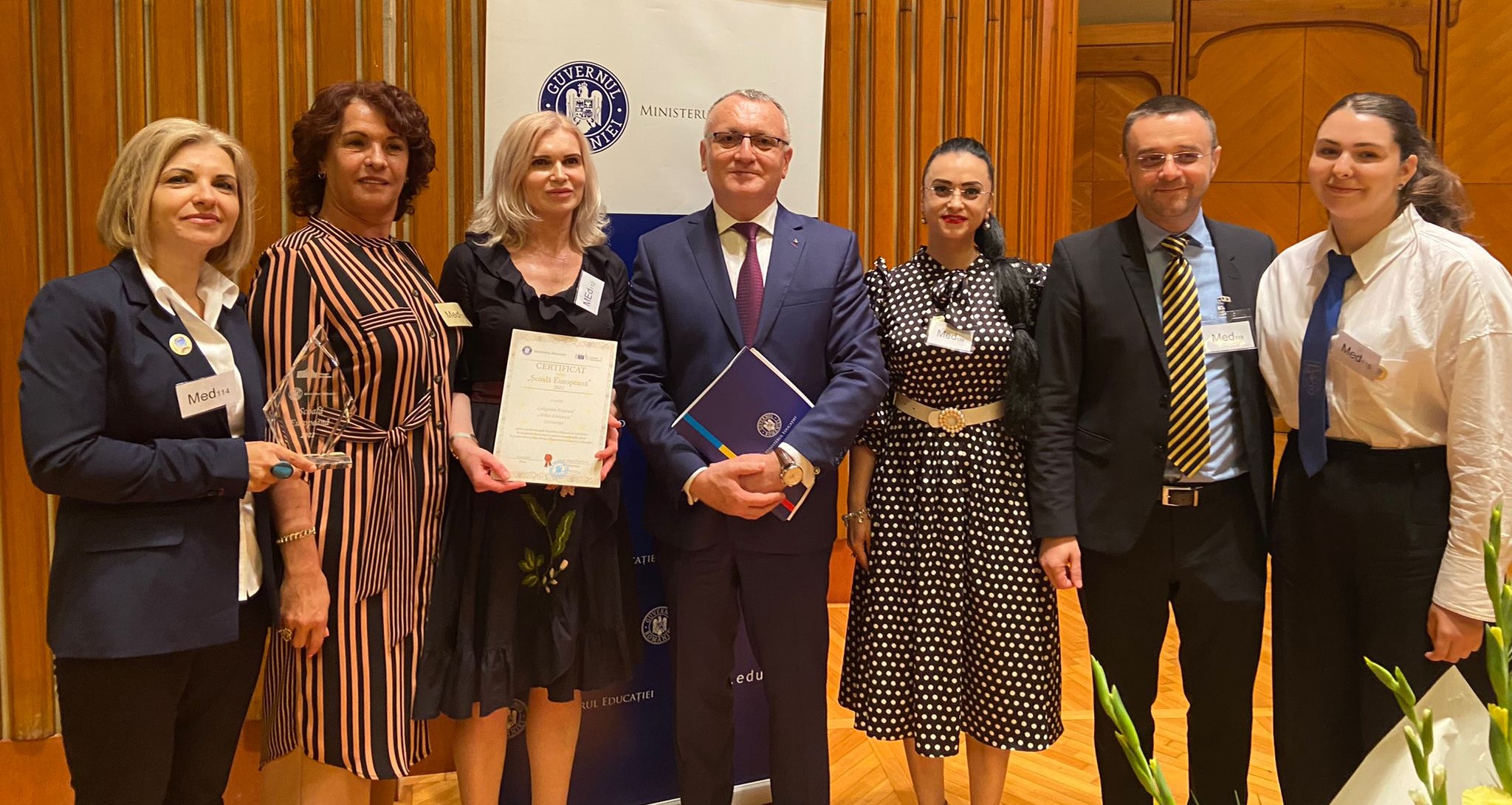 CONSTANŢA: Colegiul Național „Mihai Eminescu“ a primit titlul de ŞCOALĂ EUROPEANĂ