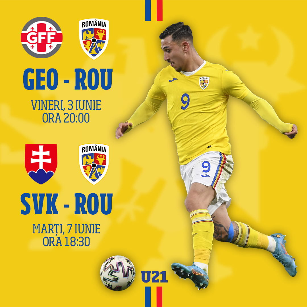 Naționala României U21 întâlnește Georgia în deplasare