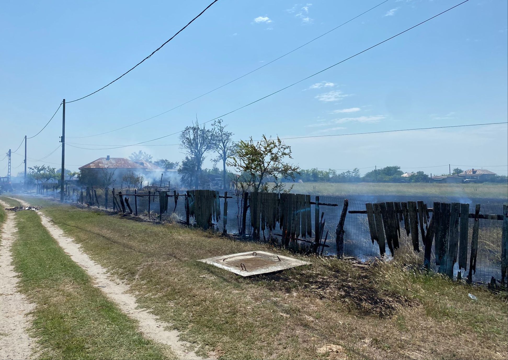 TULCEA: Incendiu în localitatea Caraorman