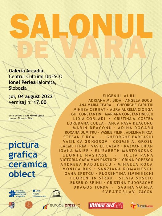 Salonul de vară al Filialei U.A.P. Constanța Unu, la Centrul Cultural UNESCO ˶Ionel Perlea” din Slobozia