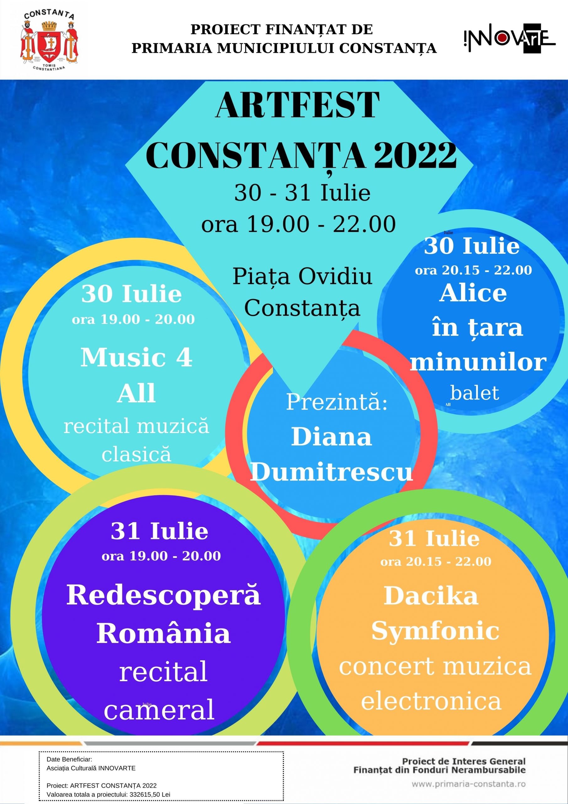 Eveniment cultural “ARTFEST CONSTANȚA 2022”