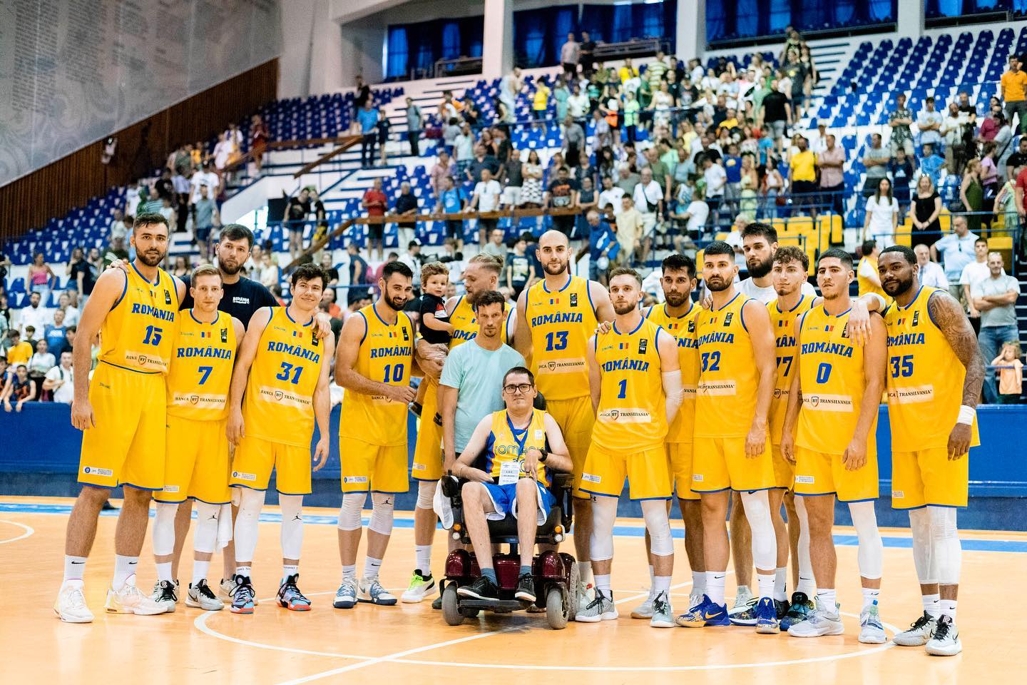 Reprezentativa masculină de baschet a României a încheiat grupa pe primul loc