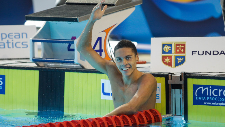David Popovici a câștigat a patra medalie de aur, în finala de la 100 m liber