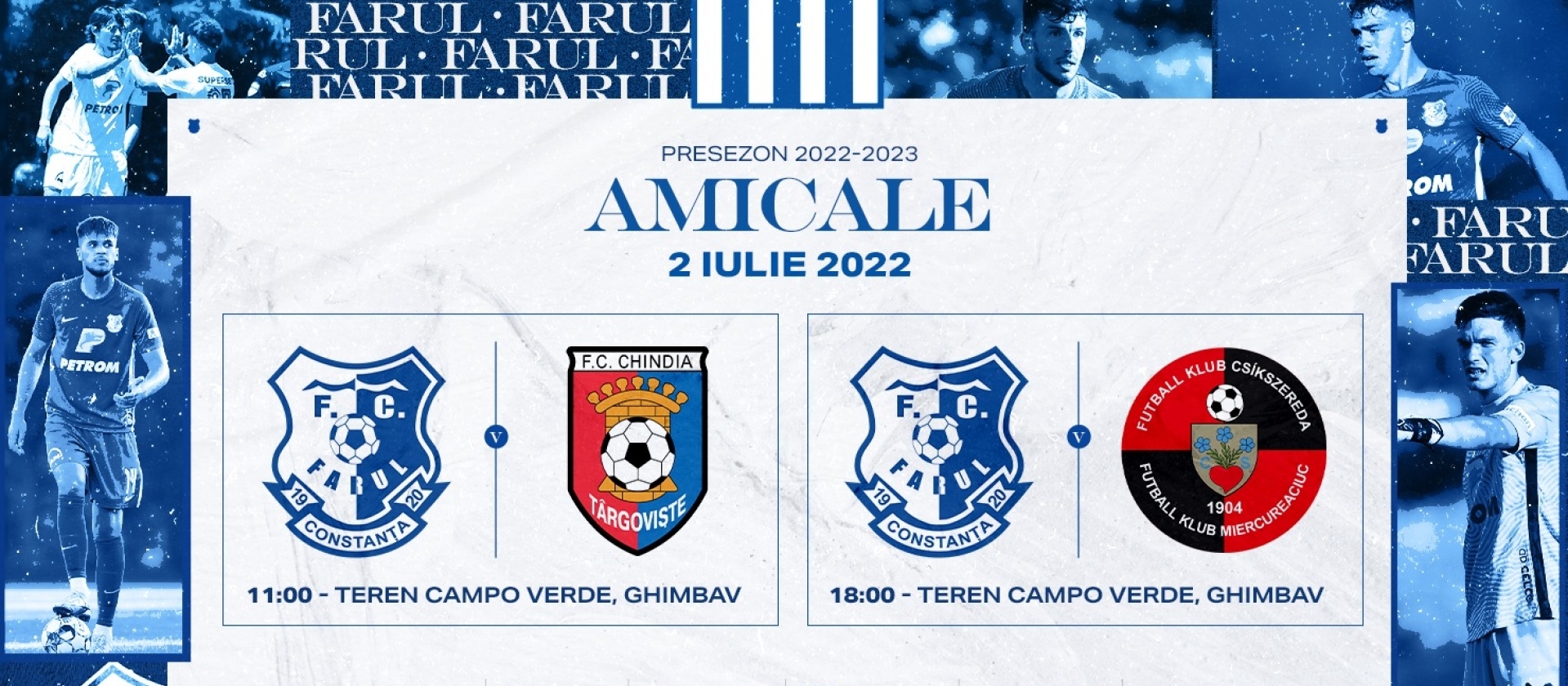 Farul va disputa astăzi două meciuri amicale la Poiana Brașov