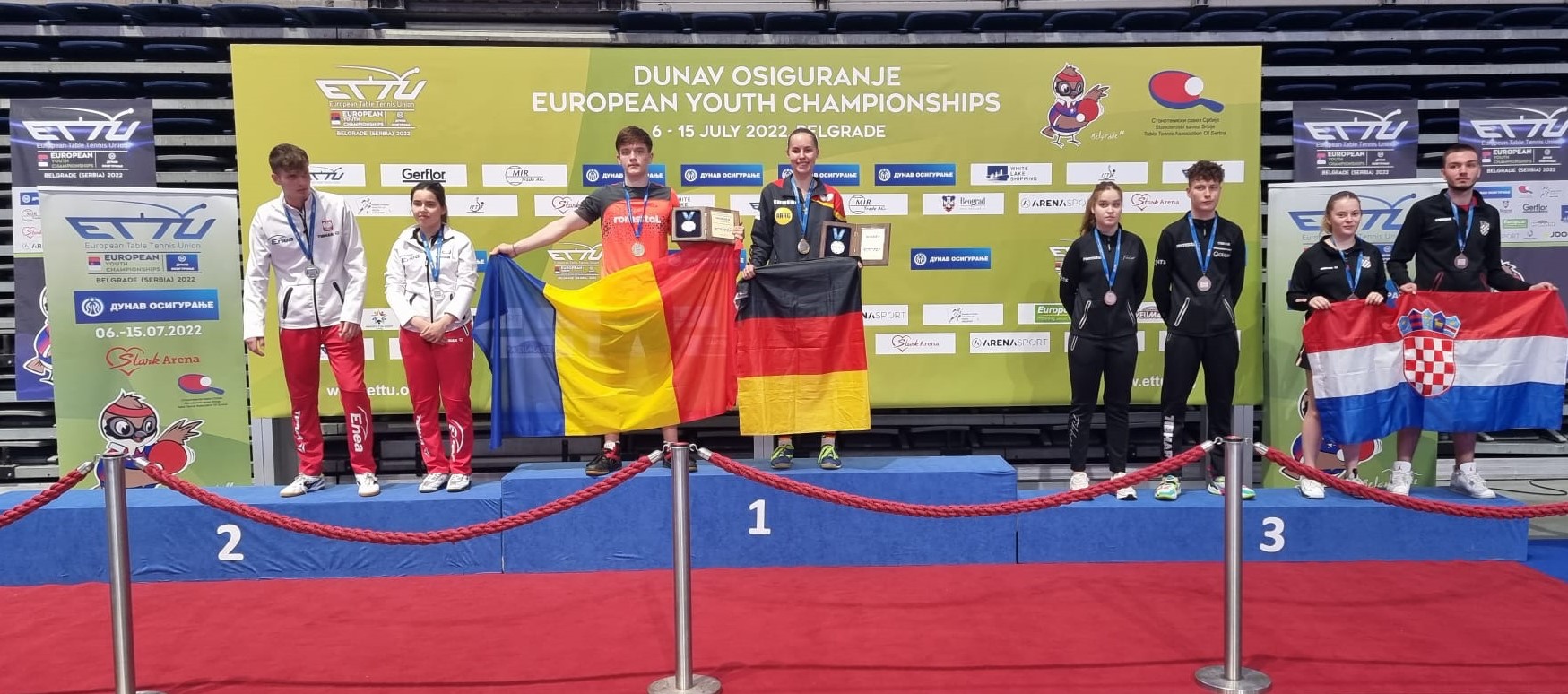 România a câștigat zece medalii la Europenele de tenis de masă pentru cadeţi şi juniori