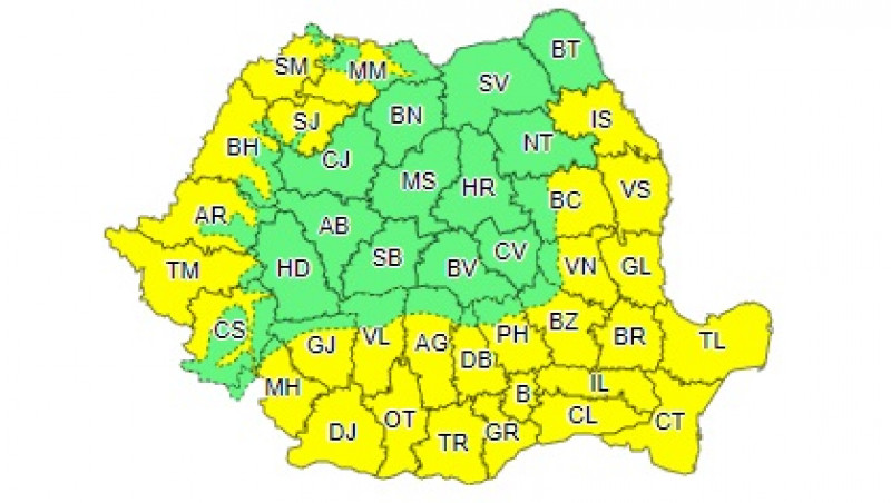 Județele Constanţa și Tulcea sunt sub cod galben de caniculă