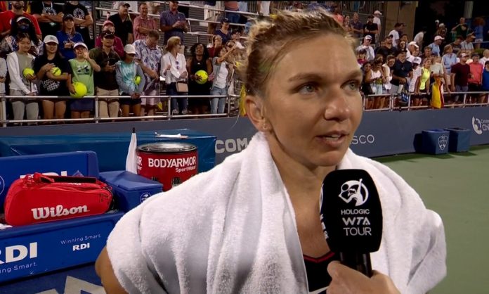 Veronika Kudermetova s-a calificat în turul al treilea la Cincinnati prin abandonul Simonei Halep
