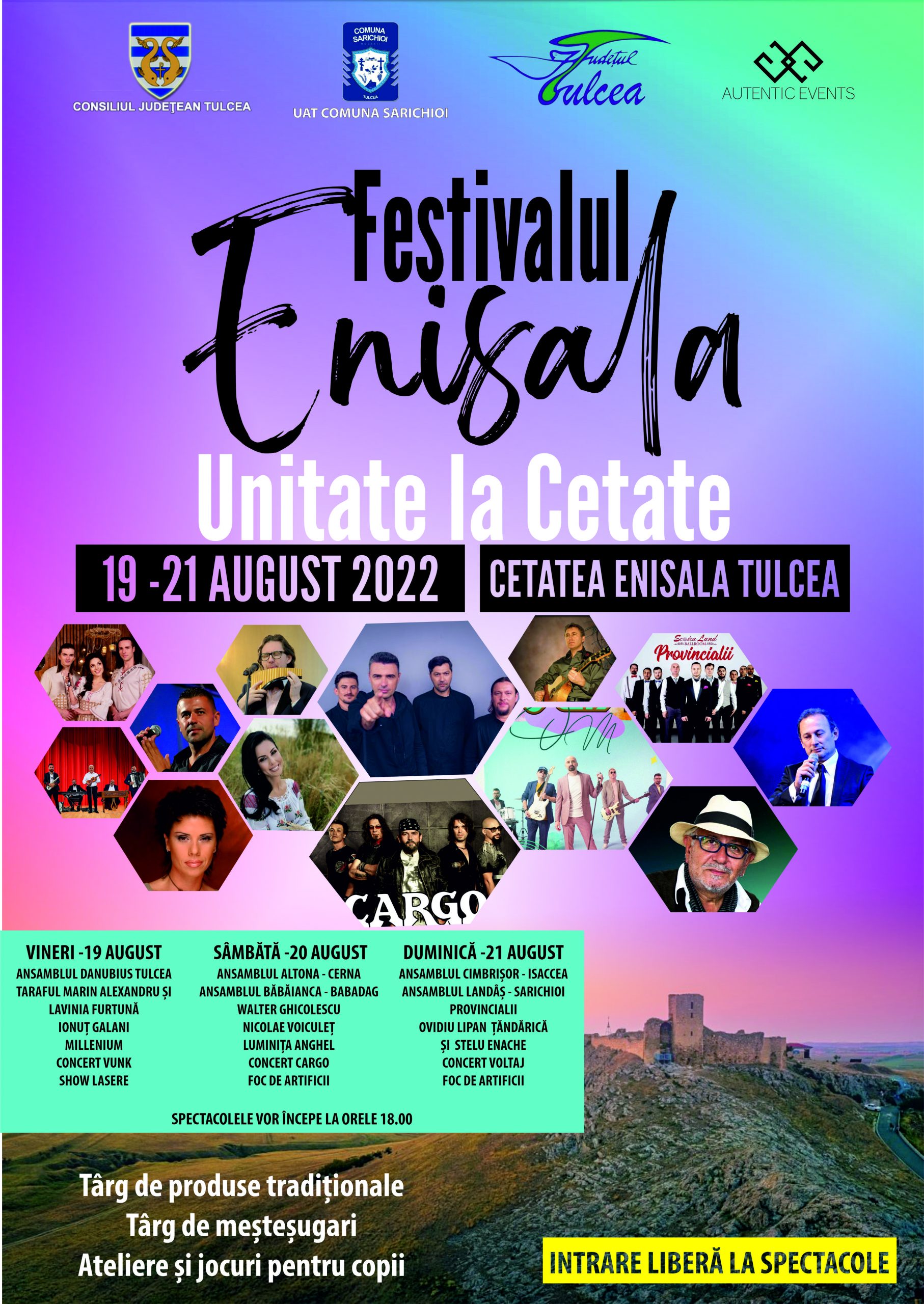 TULCEA: Festivalul „Enisala – Unitate la cetate“ începe mâine