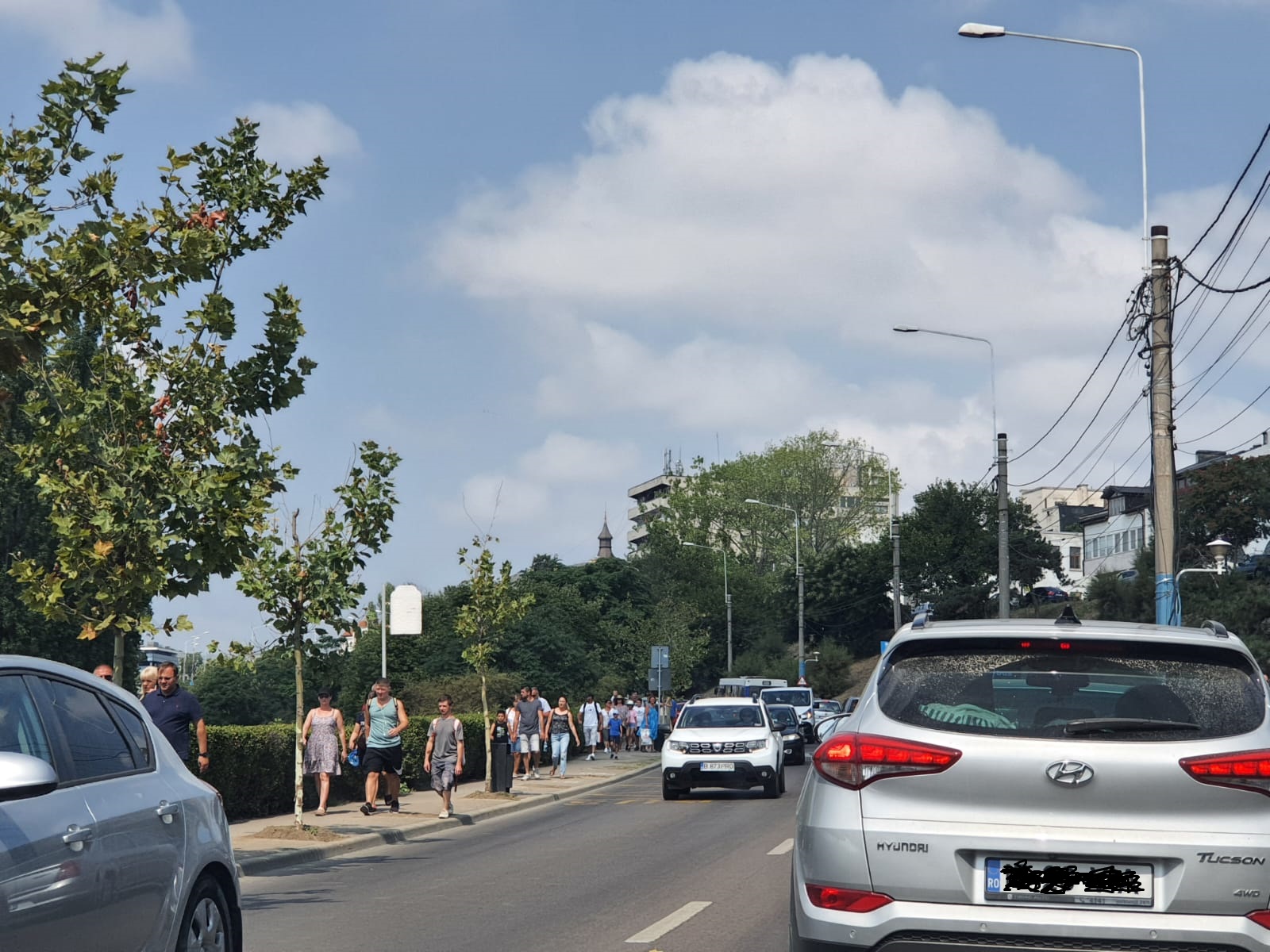 FOTO/CONSTANȚA. Trafic aglomerat între Poarta 1 și Poarta 2