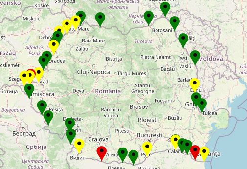 Aglomerație la punctele de frontieră din județul Constanța