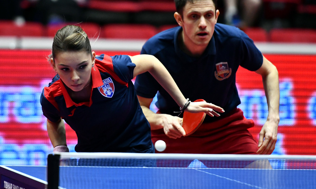 Bernadette Szocs și Ovidiu Ionescu au cucerit argintul la CE de tenis de masă de la Munchen