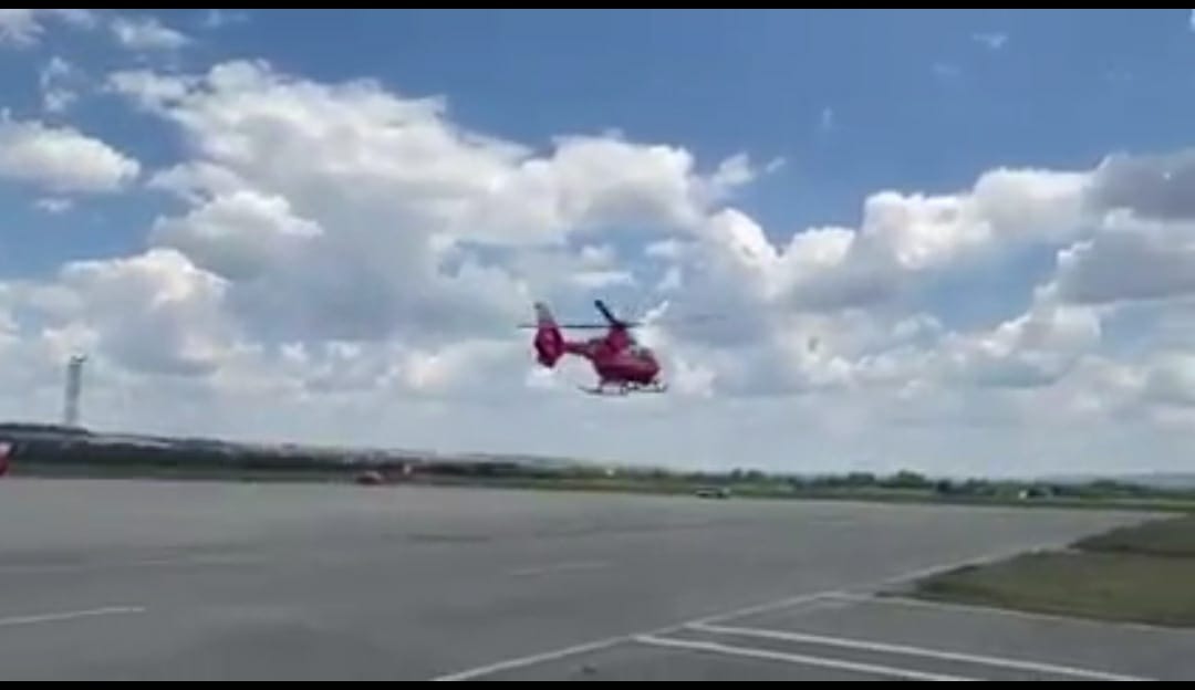 VIDEO. Imagini de la aterizarea elicopterelor SMURD în Bulgaria