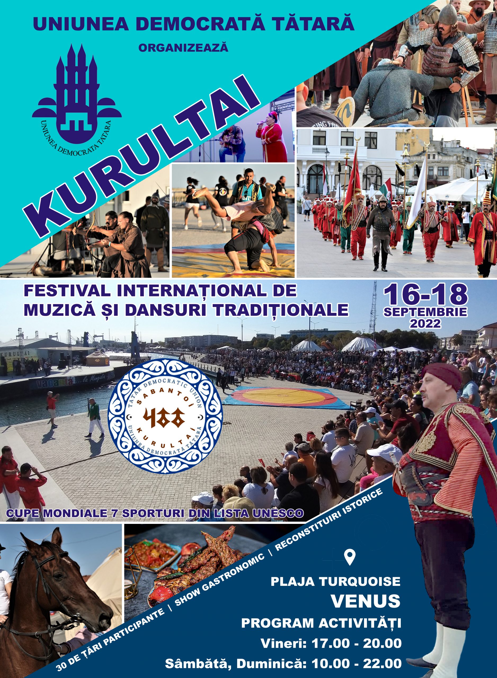 MANGALIA: A 7-a editie a Festivalului ințernațional intercultural Kurultai 2022