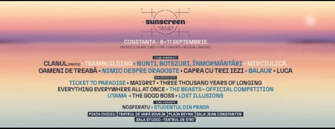 Toamna se numără filmele la Constanța. Joi începe Festivalul Sunscreen