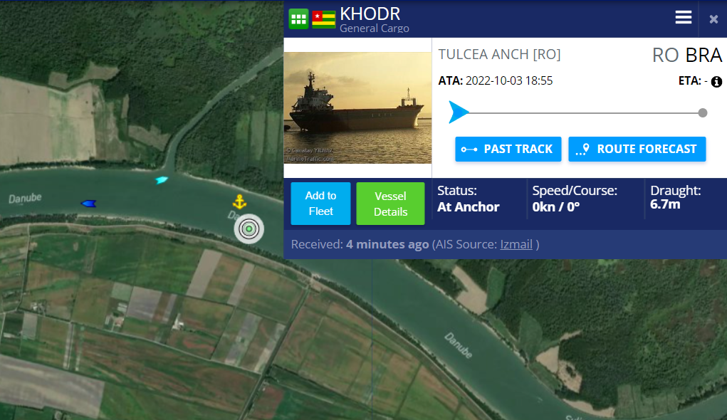 Navă reţinută în Portul Tulcea. Aceasta a avariat un ponton şi trei ambarcaţiuni