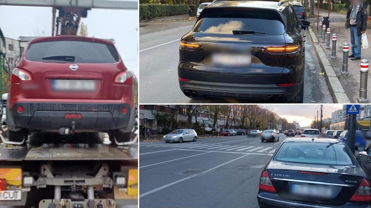 CONSTANȚA: 140 de șoferi au fost amendați pentru că au parcat mașinile neregulamentar. 13 autovehicule au fost ridicate