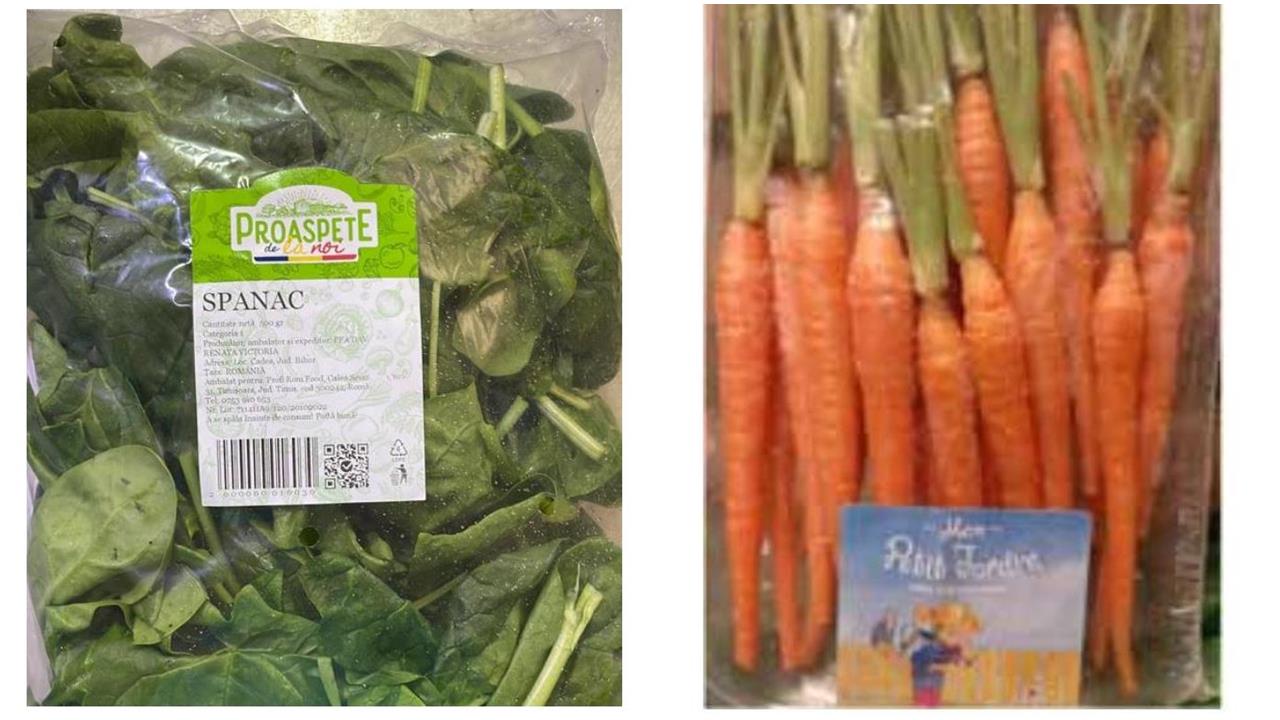 Alertă alimentară: Spanac contaminat cu virusul hepatitei A și morcovi baby cu pesticide, retrase din lanțuri de magazine