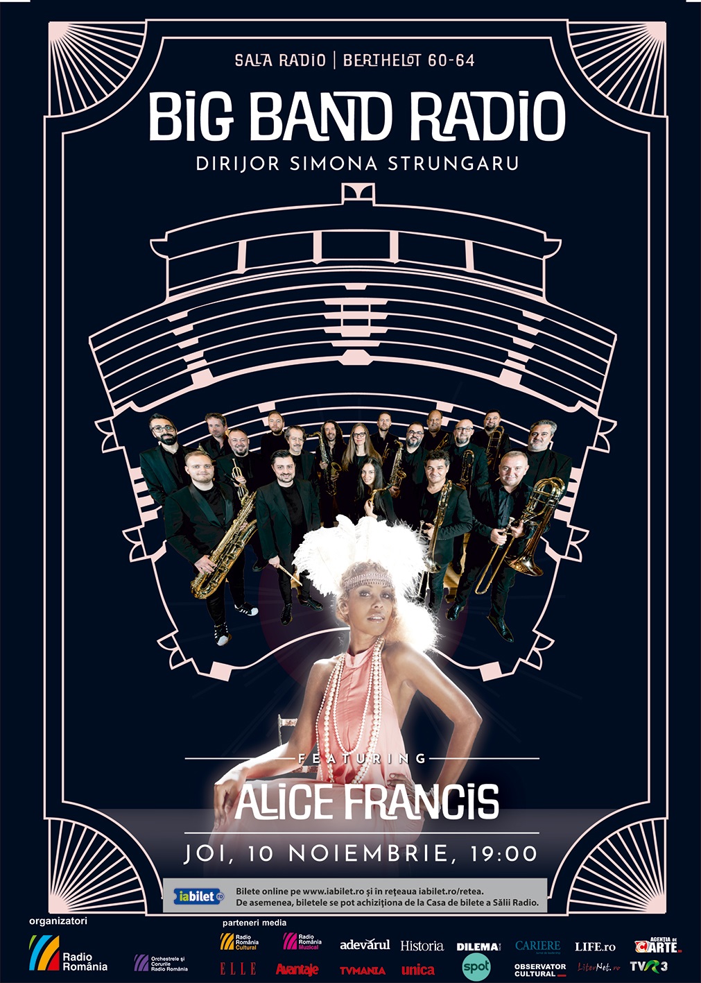 Stejarii „joacă” la concertul de electro-swing susținut de Big Band-ul Radio și Alice Francis