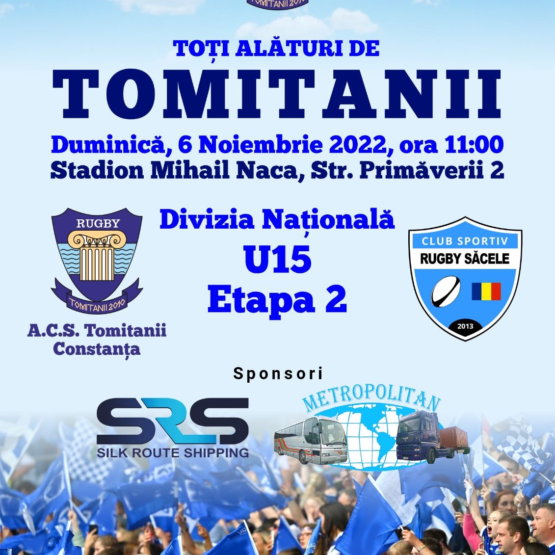 Meci important pentru Tomitanii Constanța pe Stadionul „Mihai Naca”