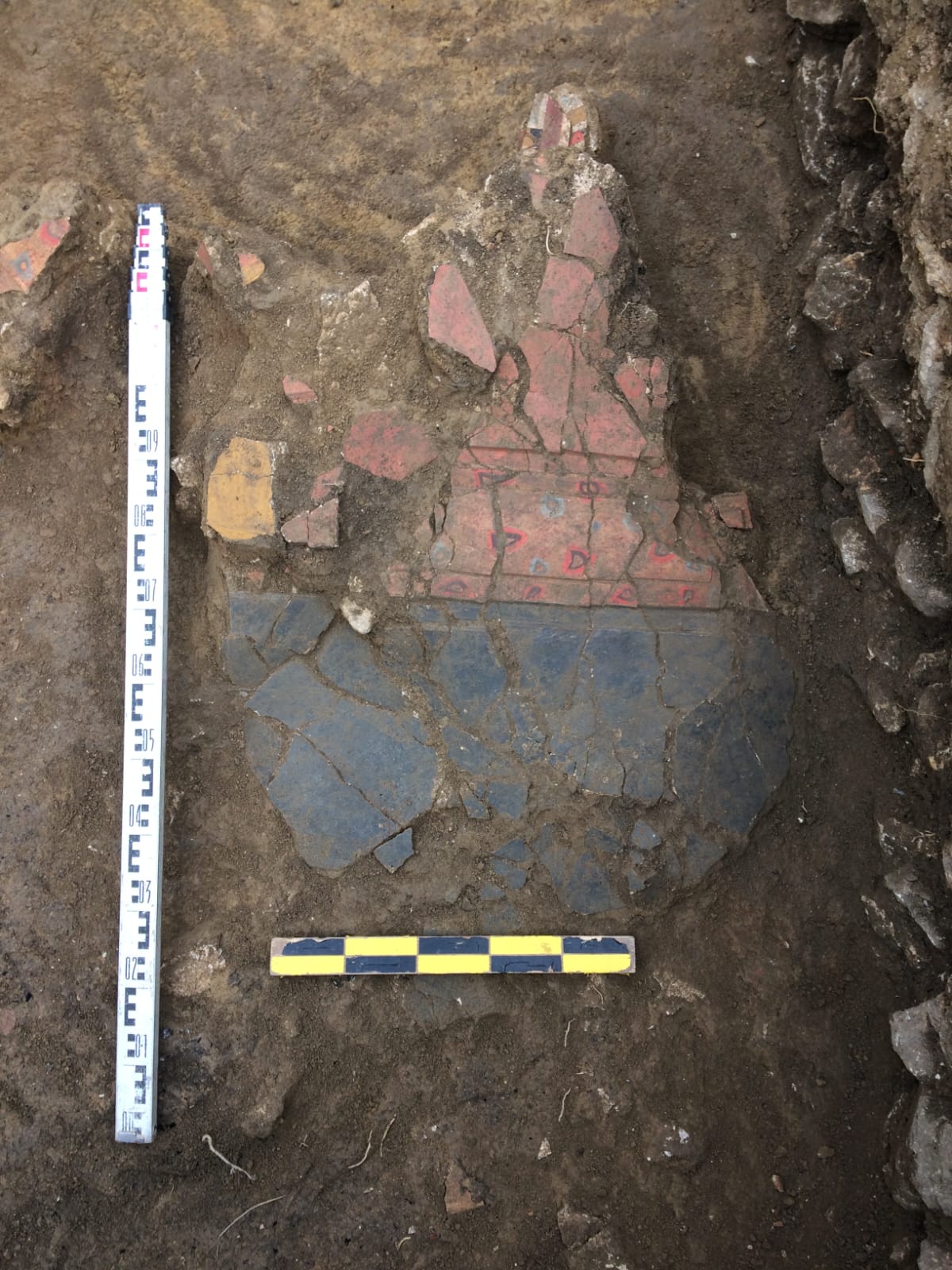 CONSTANȚA: Un fragment de frescă romană, de dimensiuni considerabile, va fi expus în premieră, anul viitor, la Muzeul de Istorie Națională și Arheologie