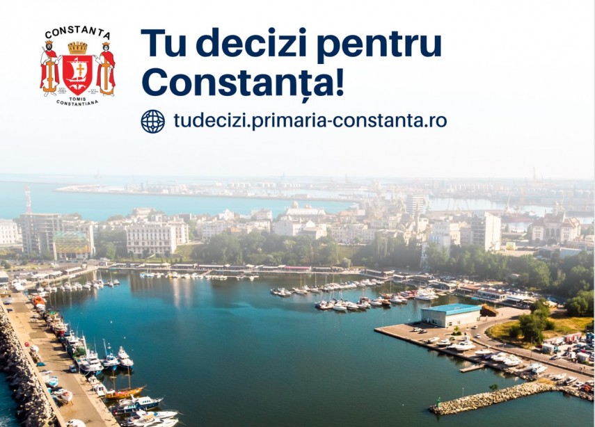 Votează proiectele pentru orașul nostru pe platforma „Tu decizi pentru Constanța”