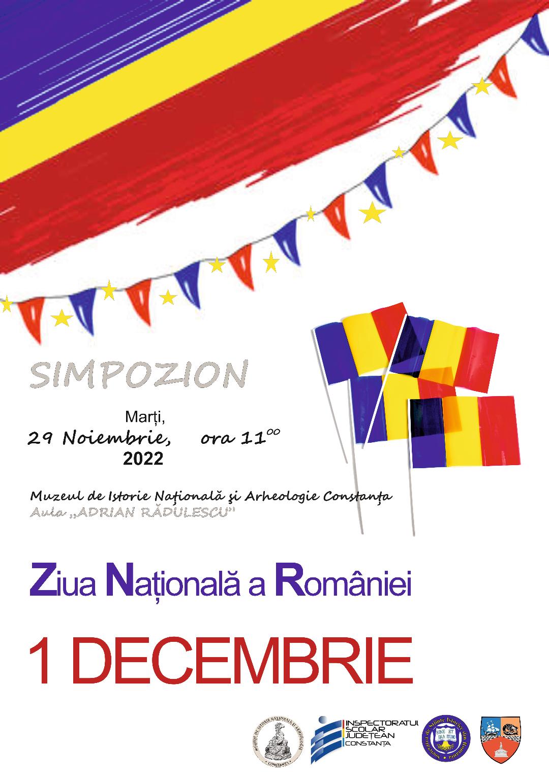 CONSTANȚA: Sărbătorirea Zilei Naționale a României – 1 Decembrie la Muzeul de Istorie Națională și Arheologie