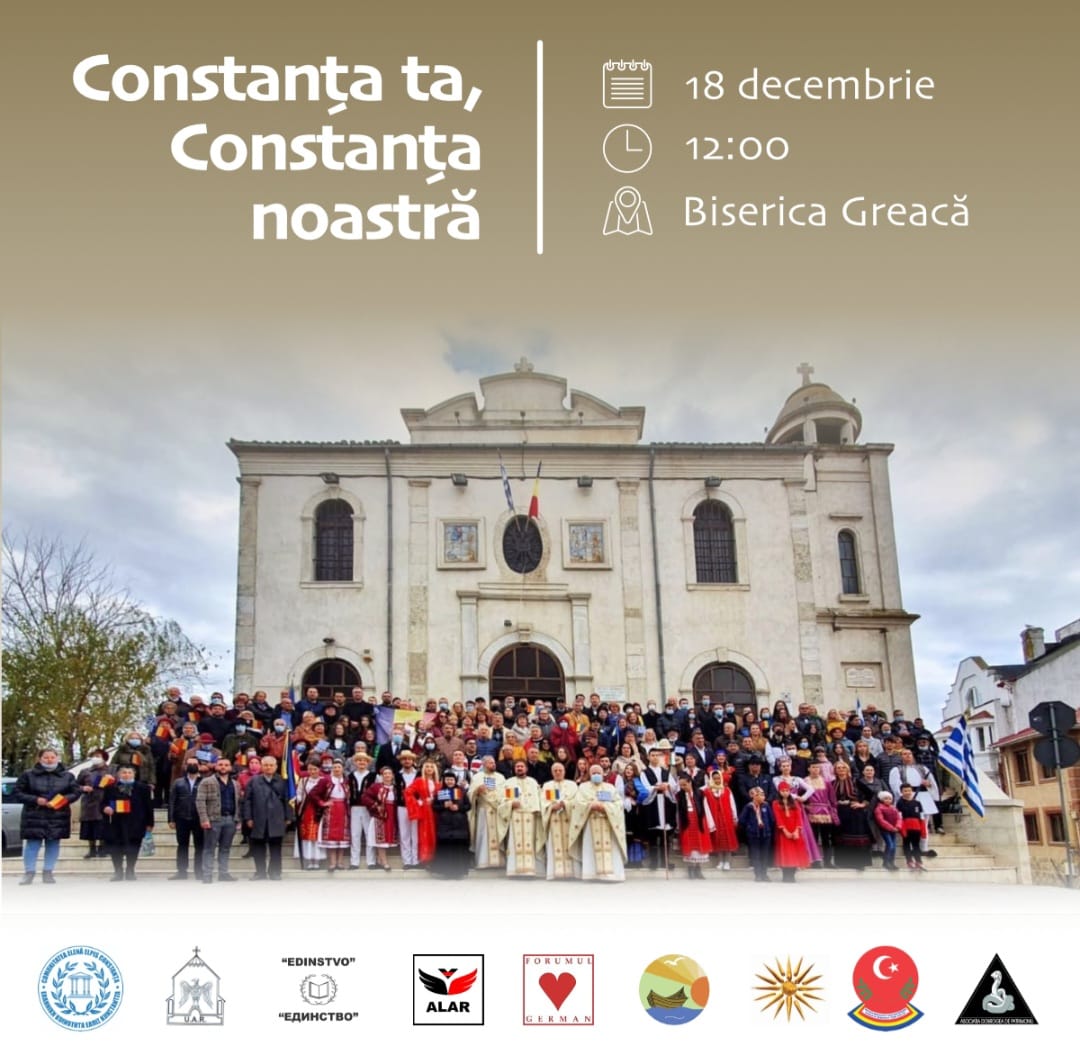 CONSTANŢA: Ziua Minorităților Naționale, celebrată pe treptele de la Biserica Greacă „Metamorphosis”