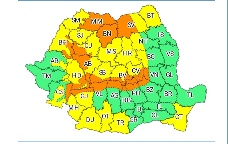 Judeţul Constanţa, sub avertizare meteorologică Cod Galben de vânt