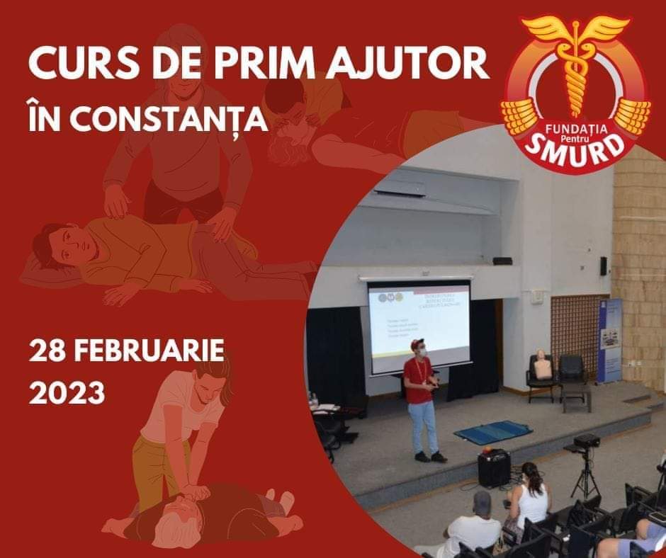 Curs gratuit de prim ajutor la Biblioteca Județeană Constanța. Locurile sunt limitate