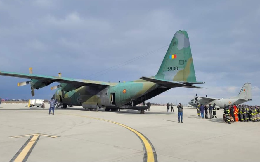CUTREMURE ÎN TURCIA ȘI SIRIA: Noi zboruri umanitare ale Forțelor Aeriene Române