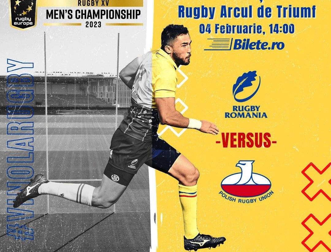 Echipele României și Poloniei joacă astăzi în turneul Rugby Europe Championship 2023