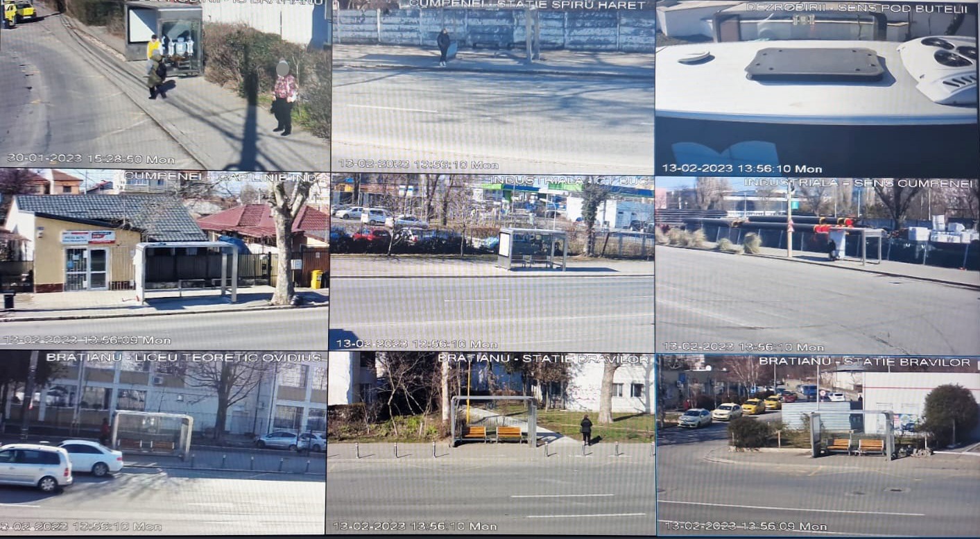 CONSTANȚA: Au fost montate 40 de de camere de supraveghere în stațiile de autobuz și în preajma locurilor de joacă