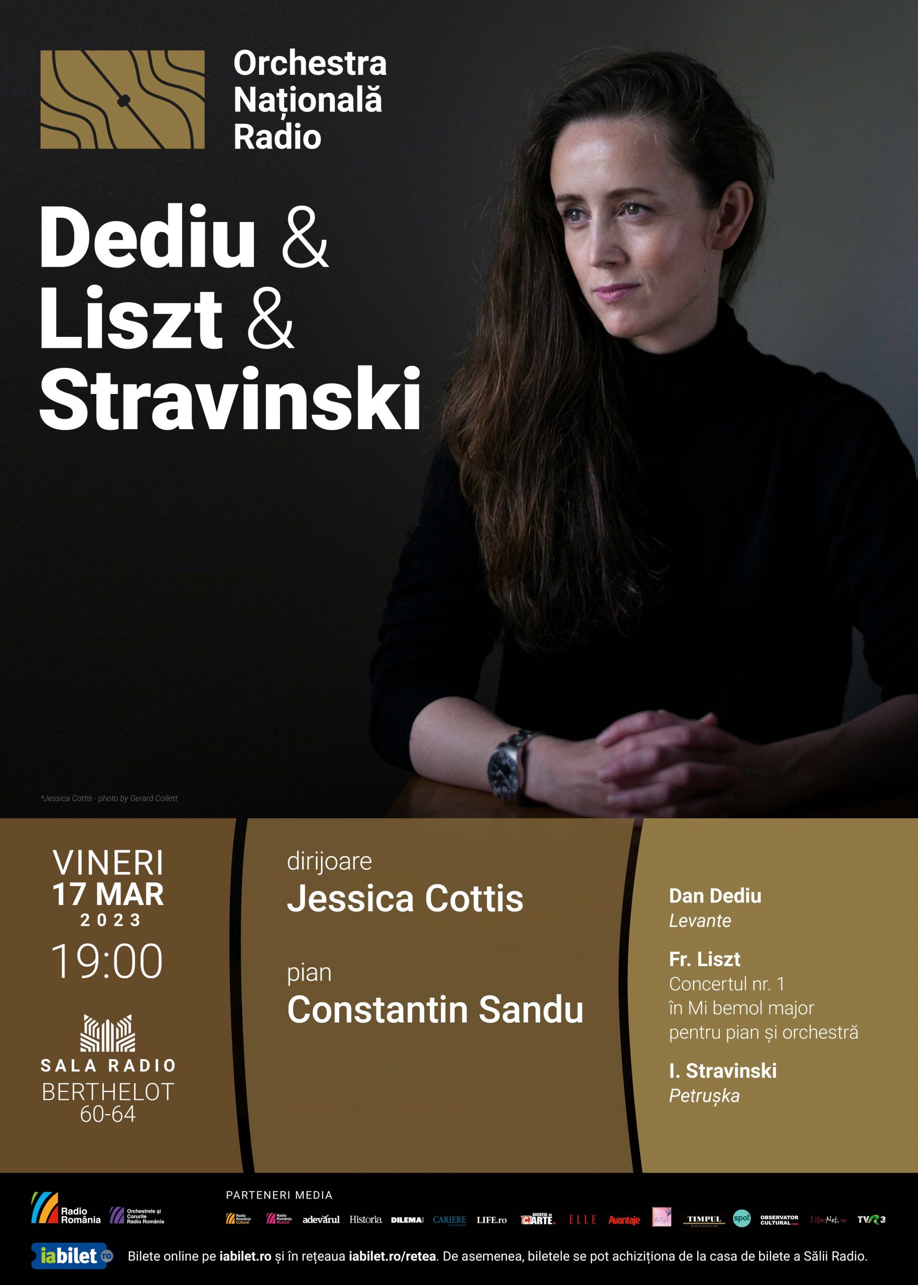 Jessica Cottis, dirijoarea Orchestrei Simfonice din Canberra, invitată la Sala Radio