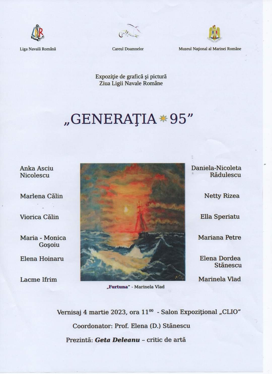 CONSTANȚA: Vernisajul expoziției GENERAȚIA 95