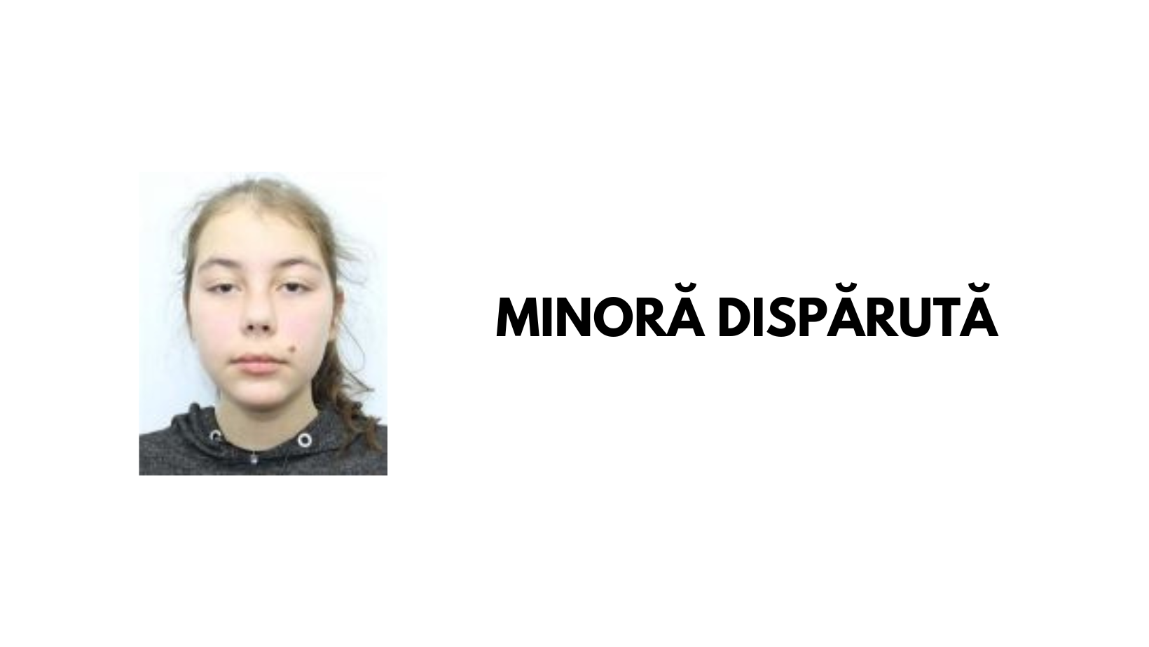 TULCEA: Minora Coadă Denisa Gabriela, dispărută pe 28 februarie, este de negăsit