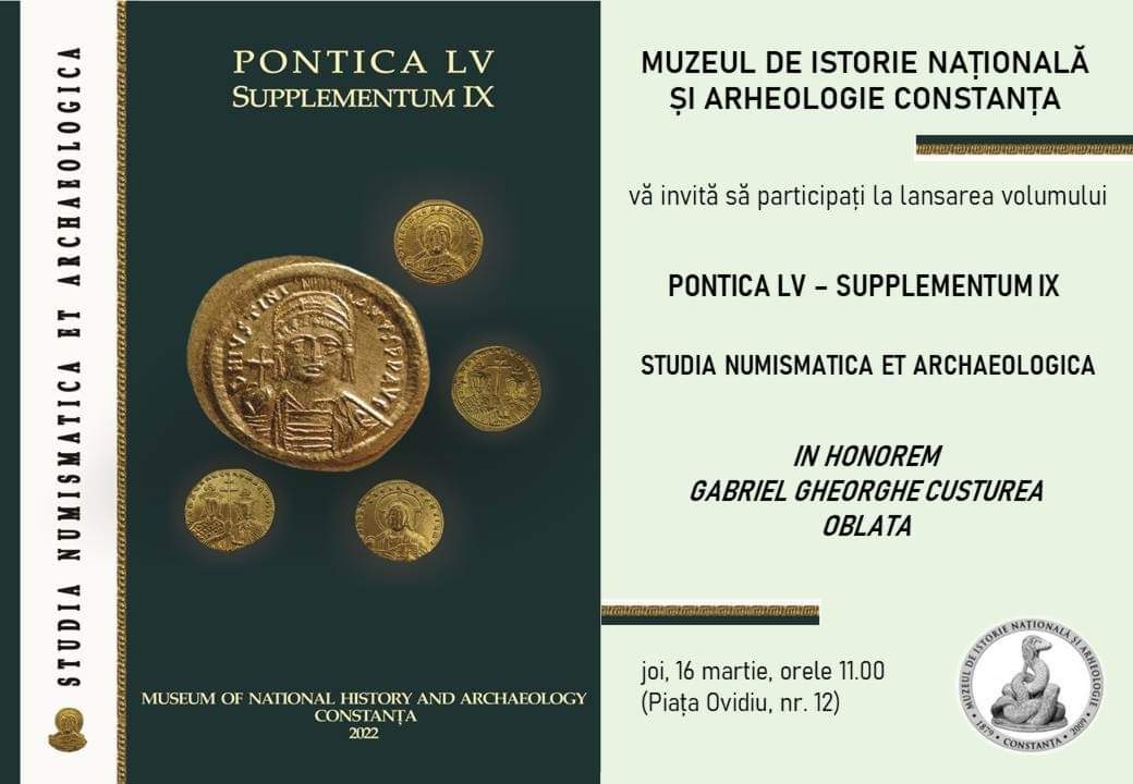 CONSTANȚA: Lansare volum omagial IN HONOREM dr. Gabriel Gheorghe Custurea