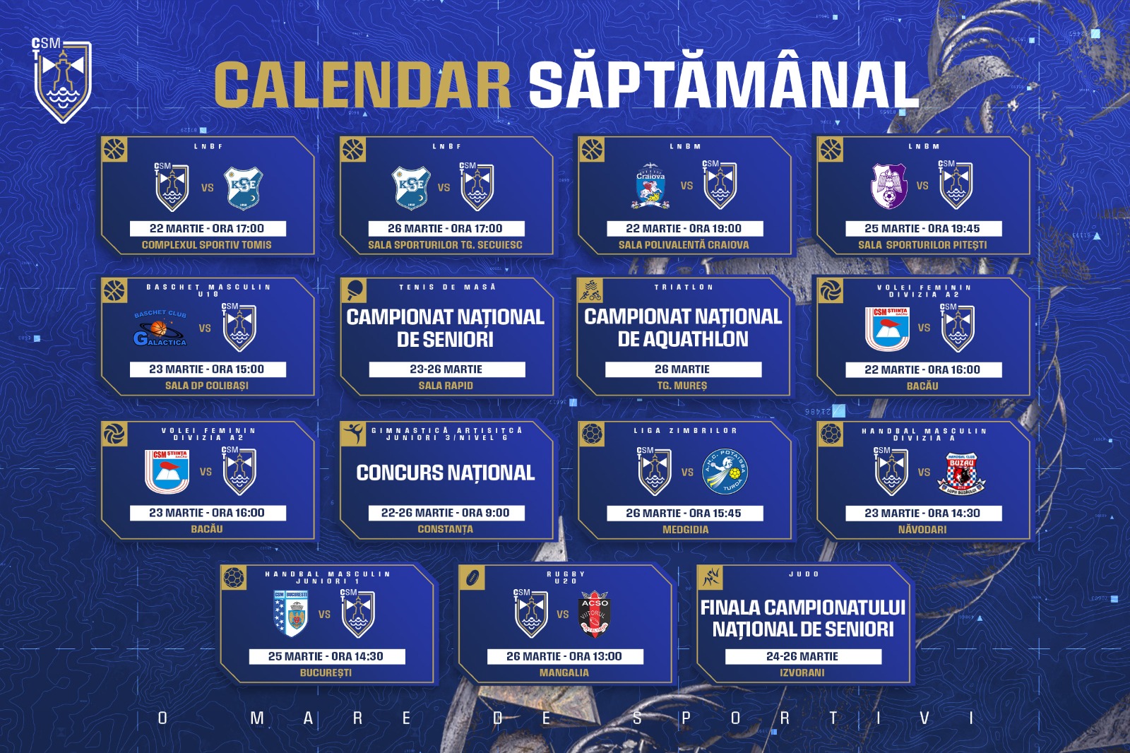 Activitate intensă pentru sportivii de la CSM Constanța