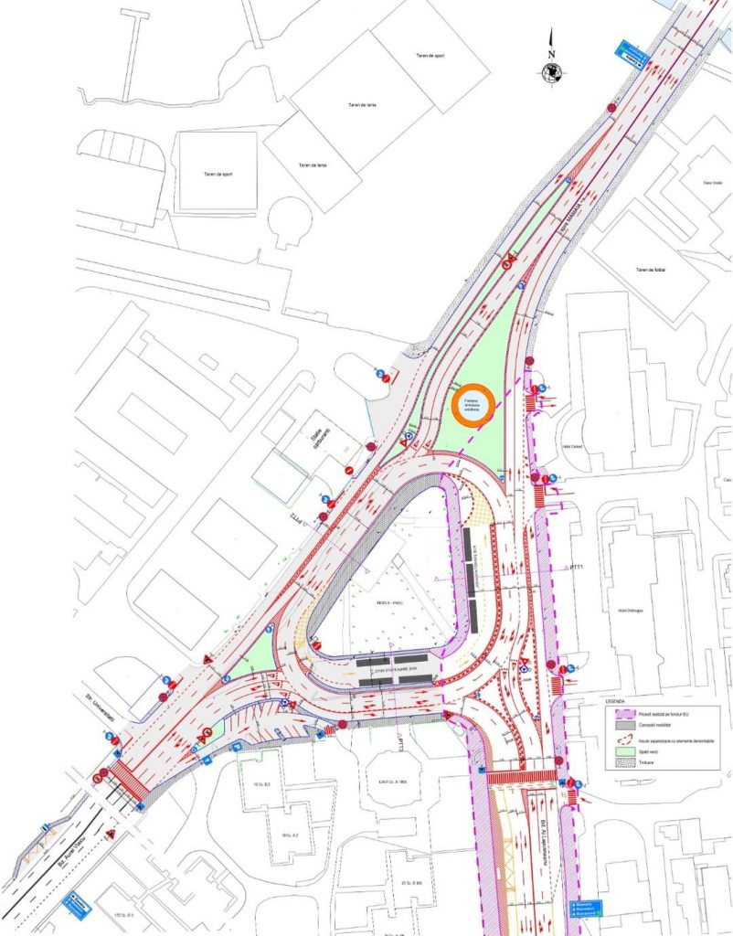 CONSTANȚA: Circulație rutieră reconfigurată temporar la intersecția bulevardului Alexandru Lăpușneanu cu bulevardul Aurel Vlaicu